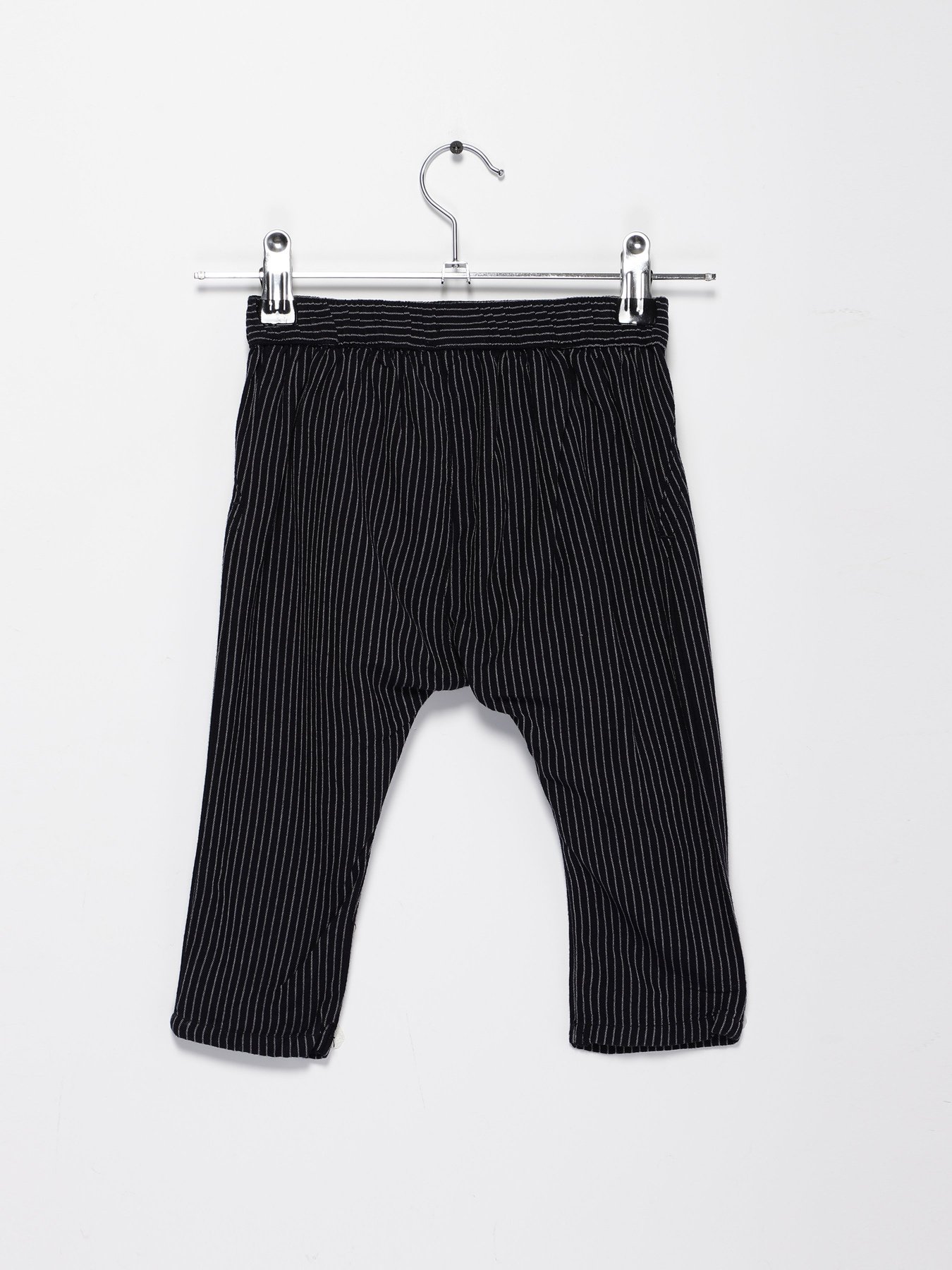 Брюки повседневные H&M модель 0579907_т.синій комб. Фото