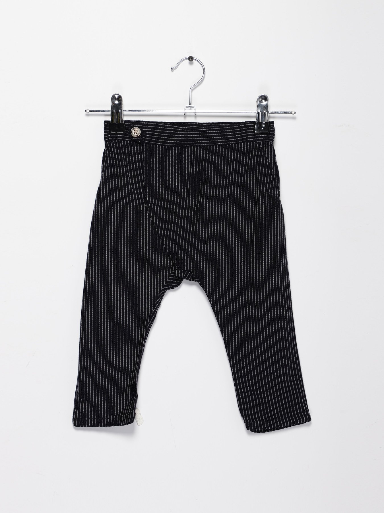 Брюки повседневные H&M модель 0579907_т.синій комб. Фото