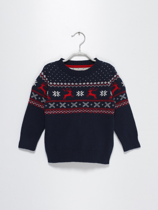 Джемпер H&M модель 0638874_т.синій комб. Фото