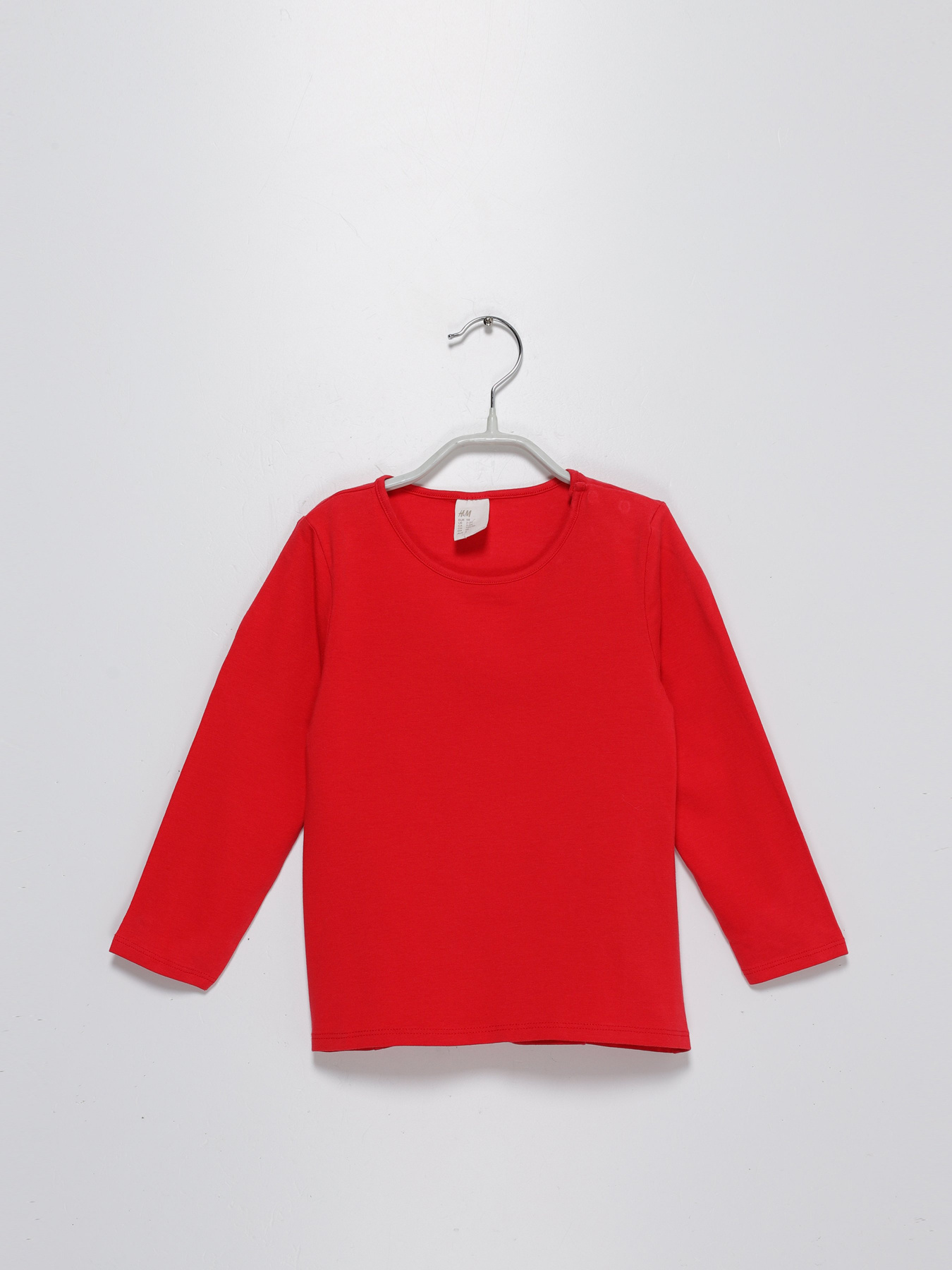 Лонгслив H&M модель 0644678_червоний Фото