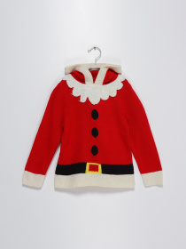 Джемпер H&M модель 0684103_червоний комб. Фото