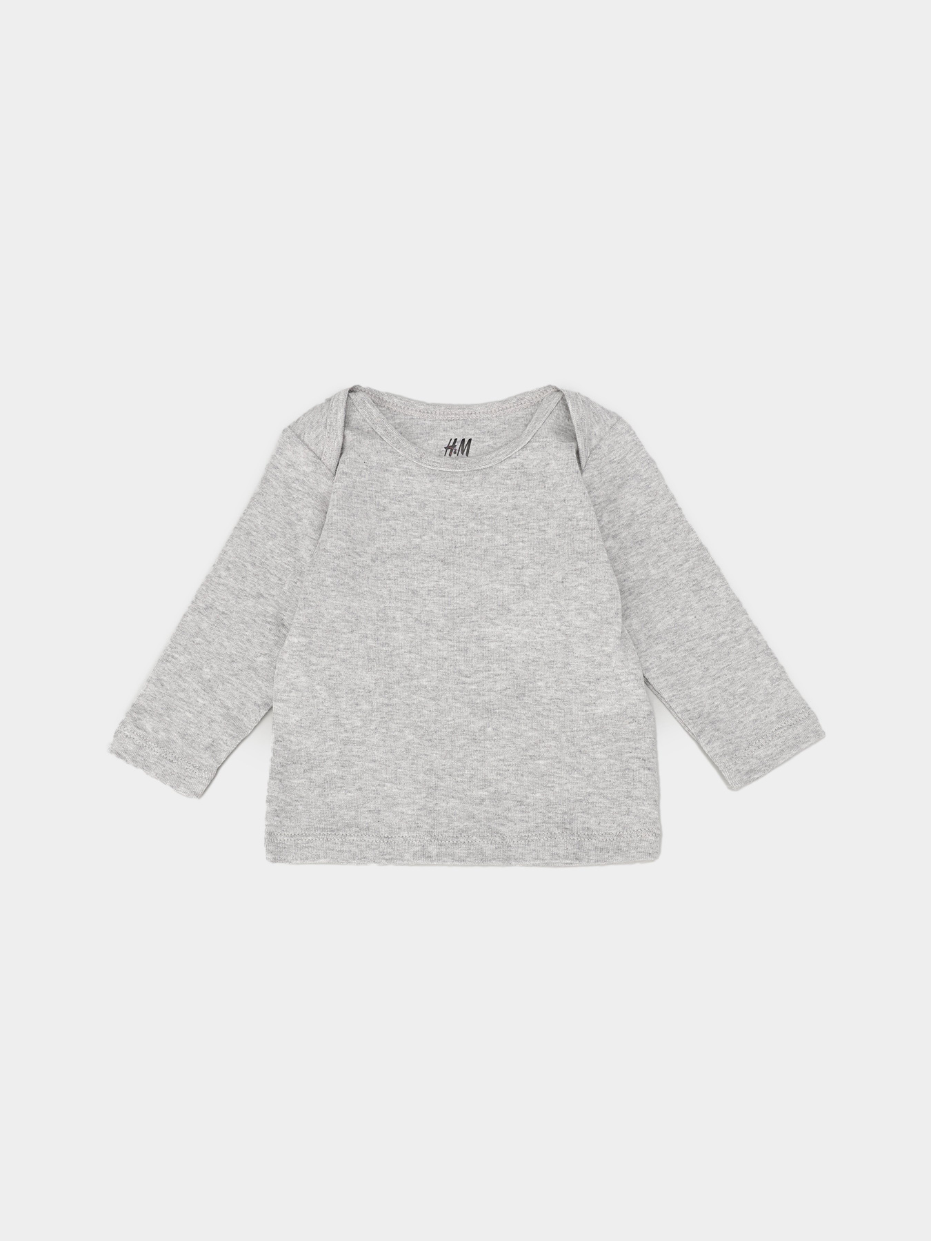 Лонгслів H&M модель 0734027_сірий Фото