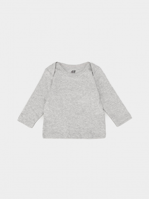 Лонгслів H&M модель 0734027_сірий Фото