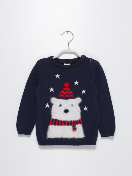 Джемпер H&M модель 0772486_т.синій комб. Фото