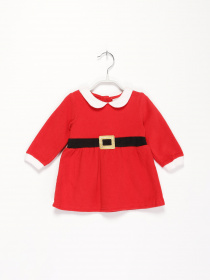 Платье миди H&M модель 07862071_червоний комб. Фото