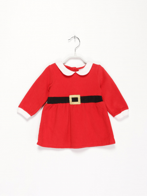 Платье миди H&M модель 07862071_червоний комб. Фото