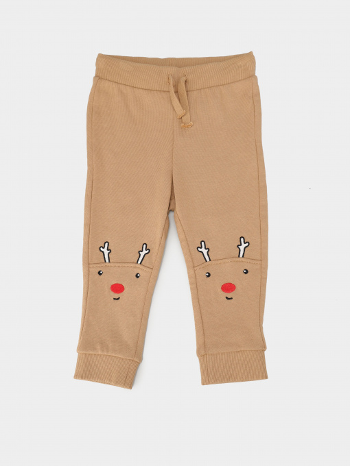 Штаны спортивные H&M модель 07915896_с.коричневий комб. Фото