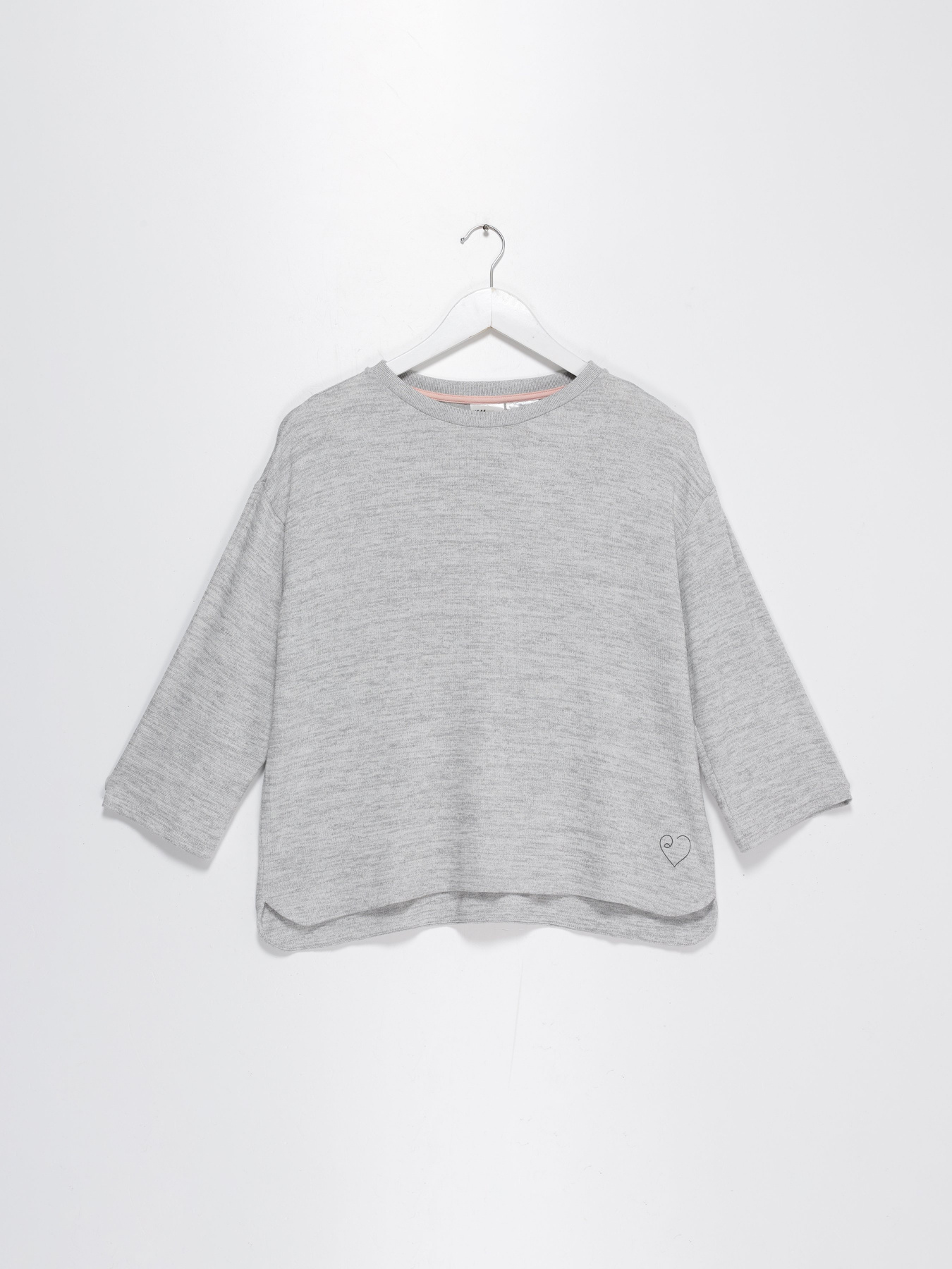 Лонгслів H&M модель 08238891_сірий комб. Фото