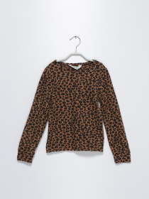 Джемпер H&M модель 0836048_коричневий комб. Фото