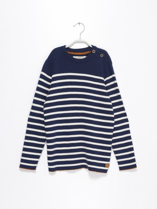 Джемпер H&M модель 0844893_т.синій з білим Фото