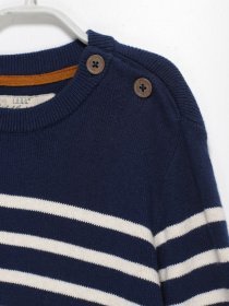 Джемпер H&M модель 0844893_т.синій з білим Джемпер H&M модель 0844893_т.синій з білим Фото