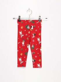 Брюки повседневные H&M модель 08657902_червоний комб. Фото