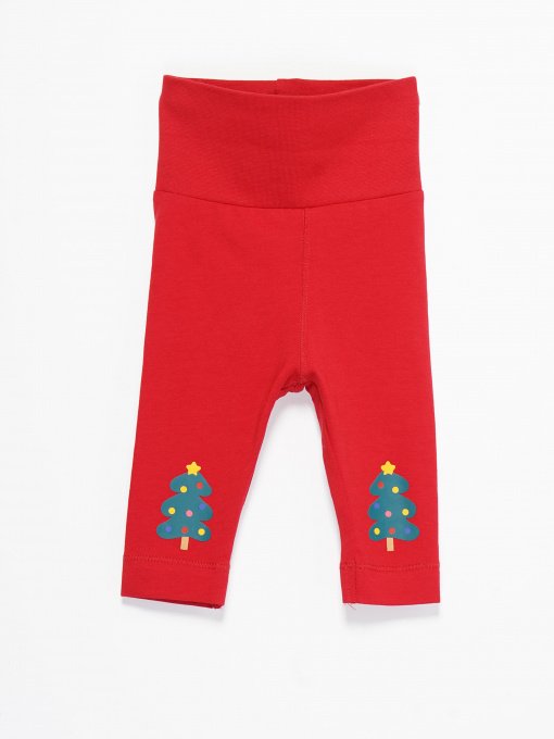 Брюки повседневные H&M модель 08664820_червоний комб. Фото