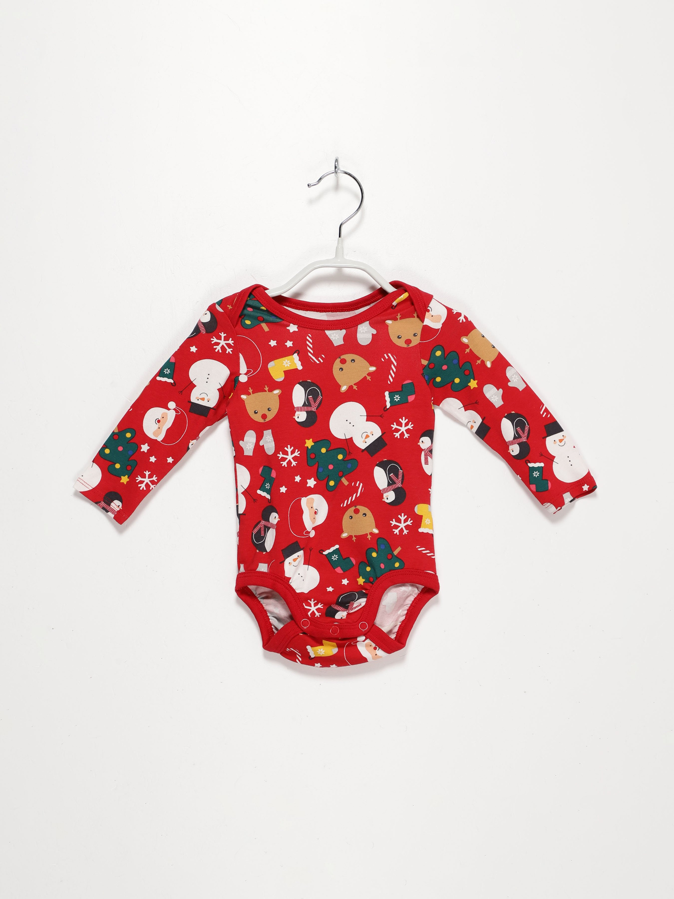 Боди для младенцев H&M модель 08664829B_червоний комб. Фото