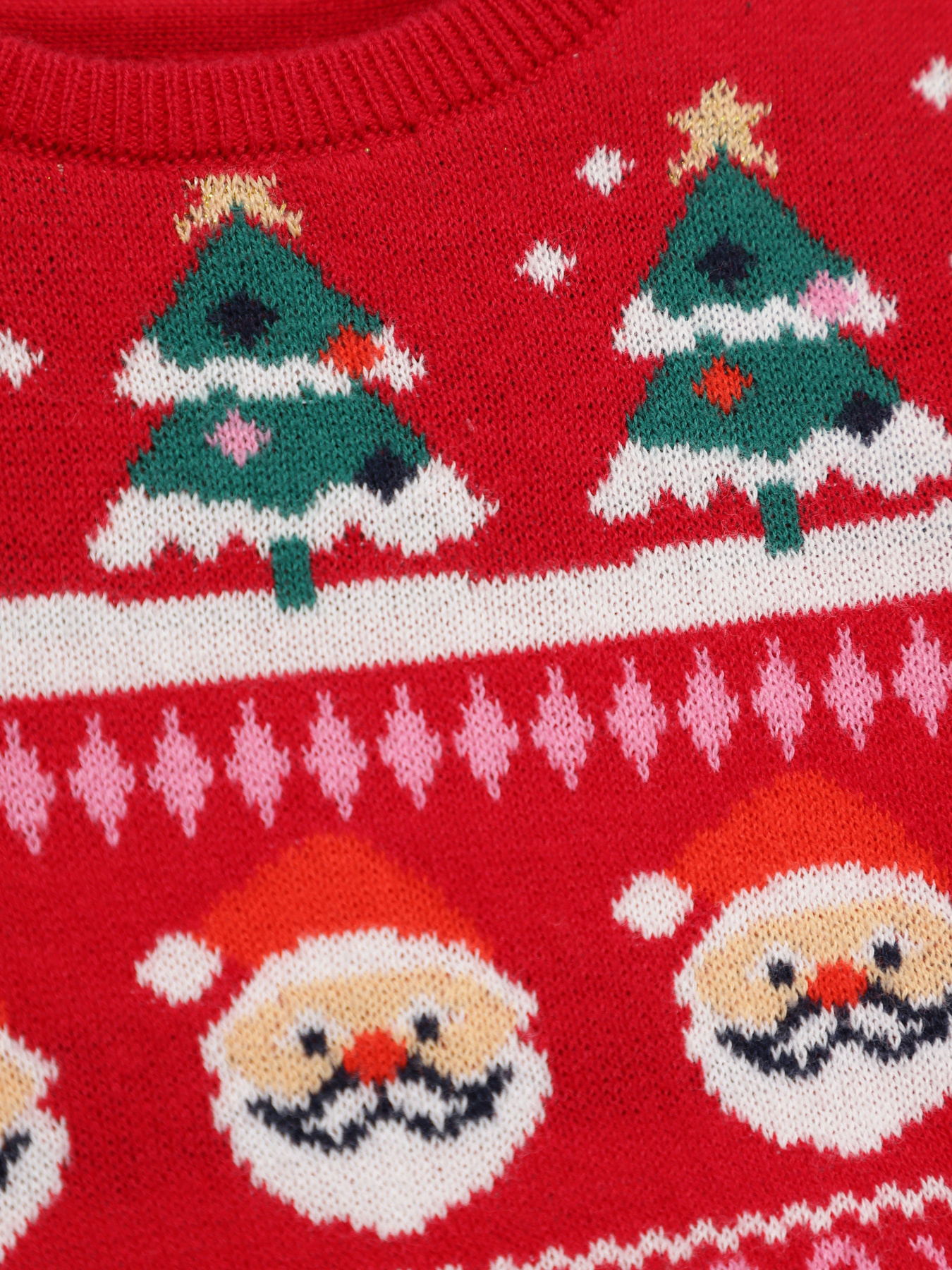 Джемпер H&M модель 0869554_червоний комб. Фото