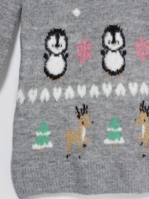 Платье миди H&M модель 0872215_сірий комб. Платье миди H&M модель 0872215_сірий комб. Фото