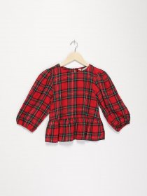 Блуза H&M модель 0877549_червоний комб. Фото