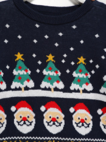 Джемпер H&M модель 0884900_т.синій комб. Фото