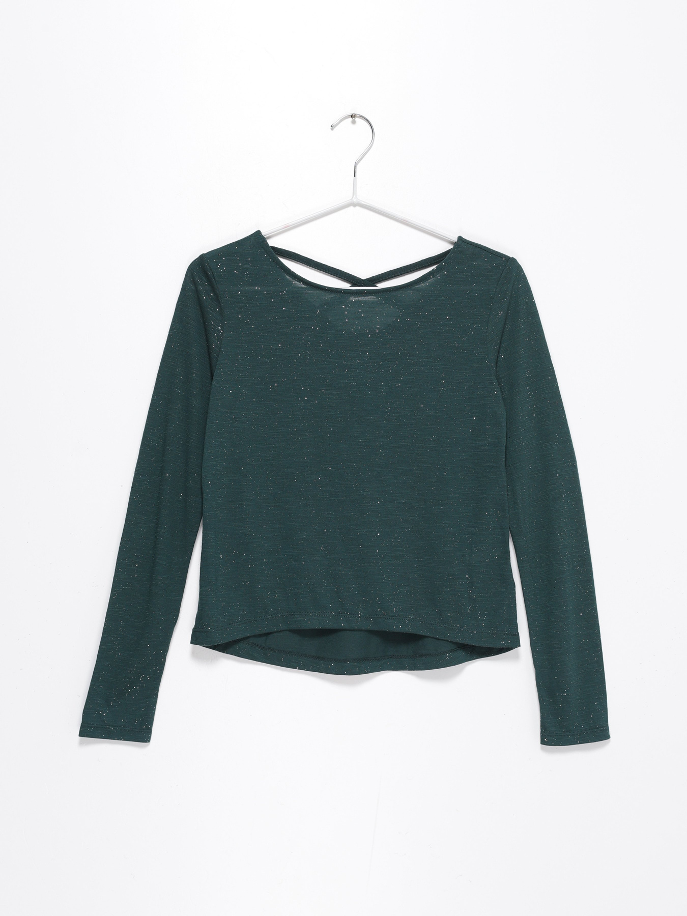 Лонгслив H&M модель 0887809_т.зелений Фото