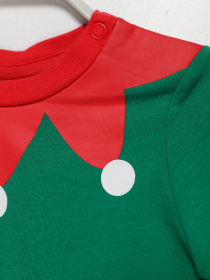 Футболка H&M модель 09500558_зелений комб. Фото