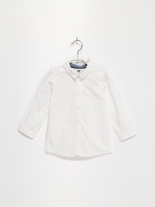 Рубашка повседневная H&M модель 0151709_білий Фото