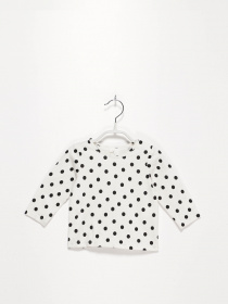 Лонгслив H&M модель 0152526_білий з чорним Фото