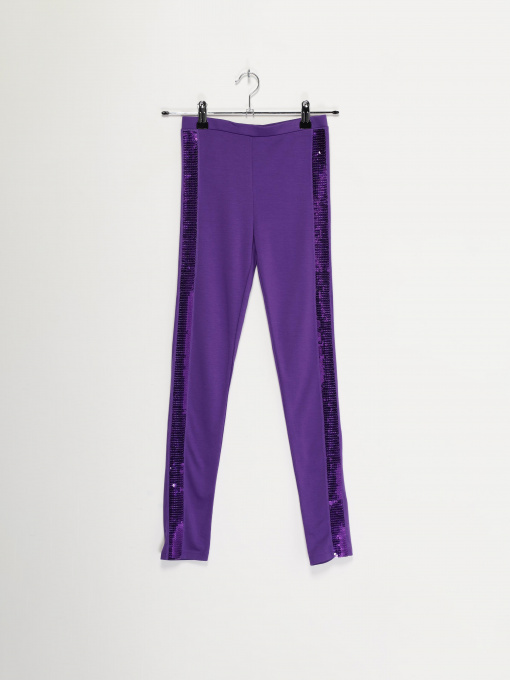 Брюки повседневные H&M модель 0154564_фіолетовий Фото