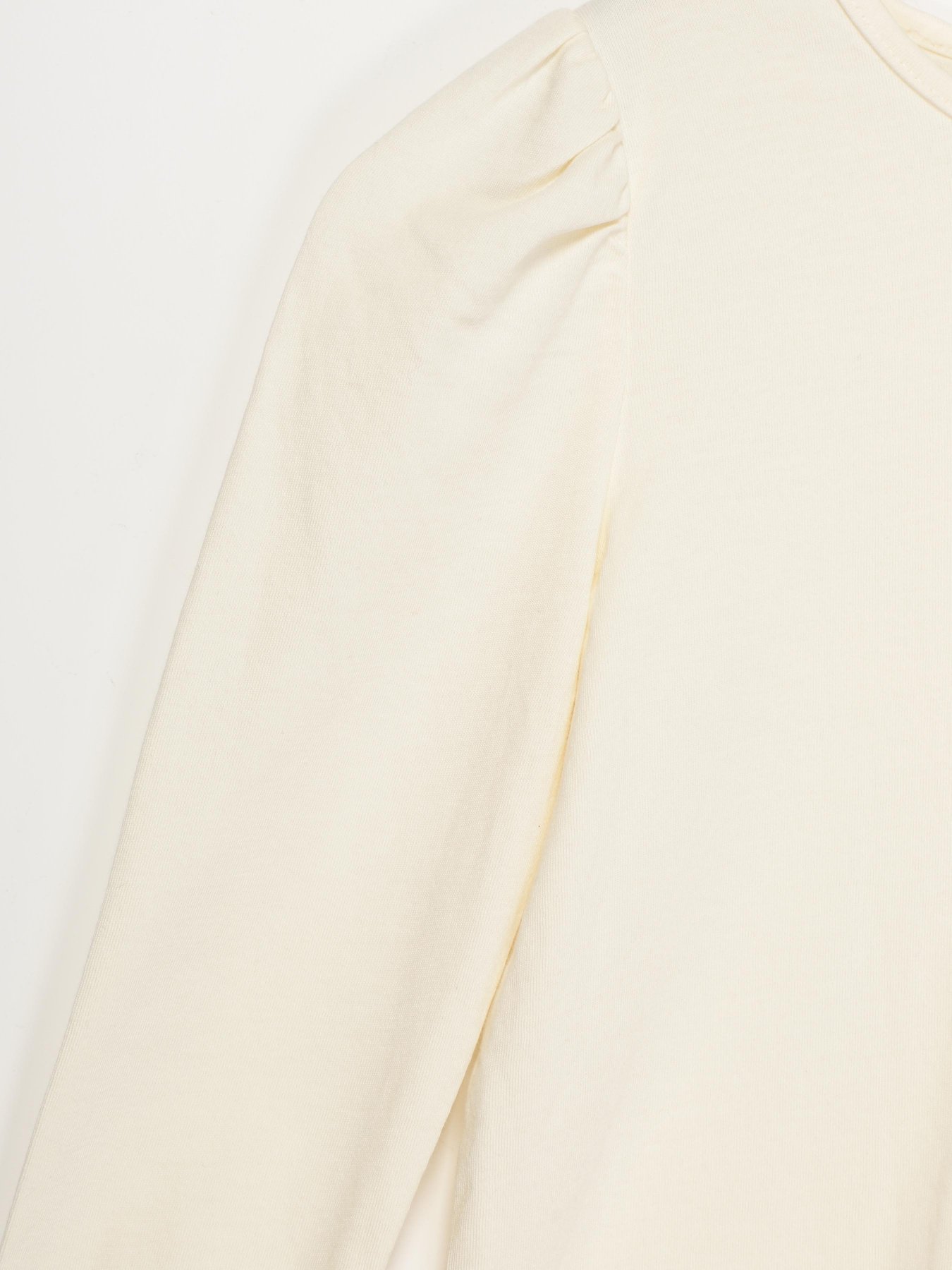 Лонгслів H&M модель 0214040_молочний Фото