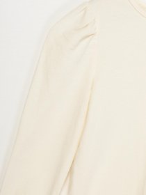 Лонгслів H&M модель 0214040_молочний Фото