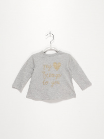 Лонгслів H&M модель 0314479_сірий комб. Фото