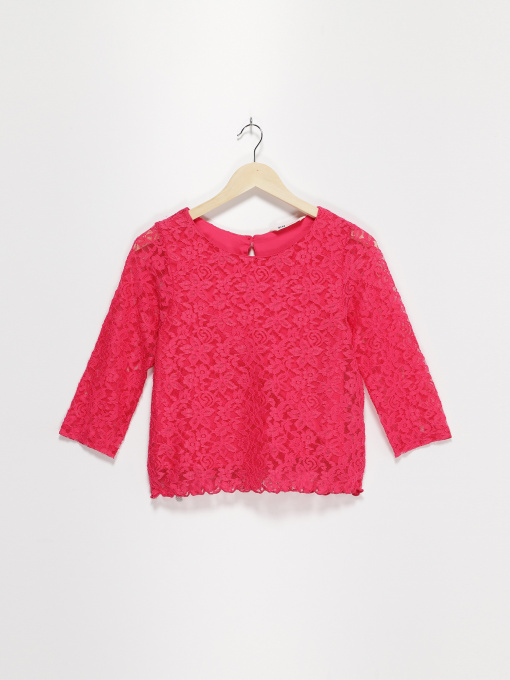 Блуза H&M модель 0318404_рожевий Фото