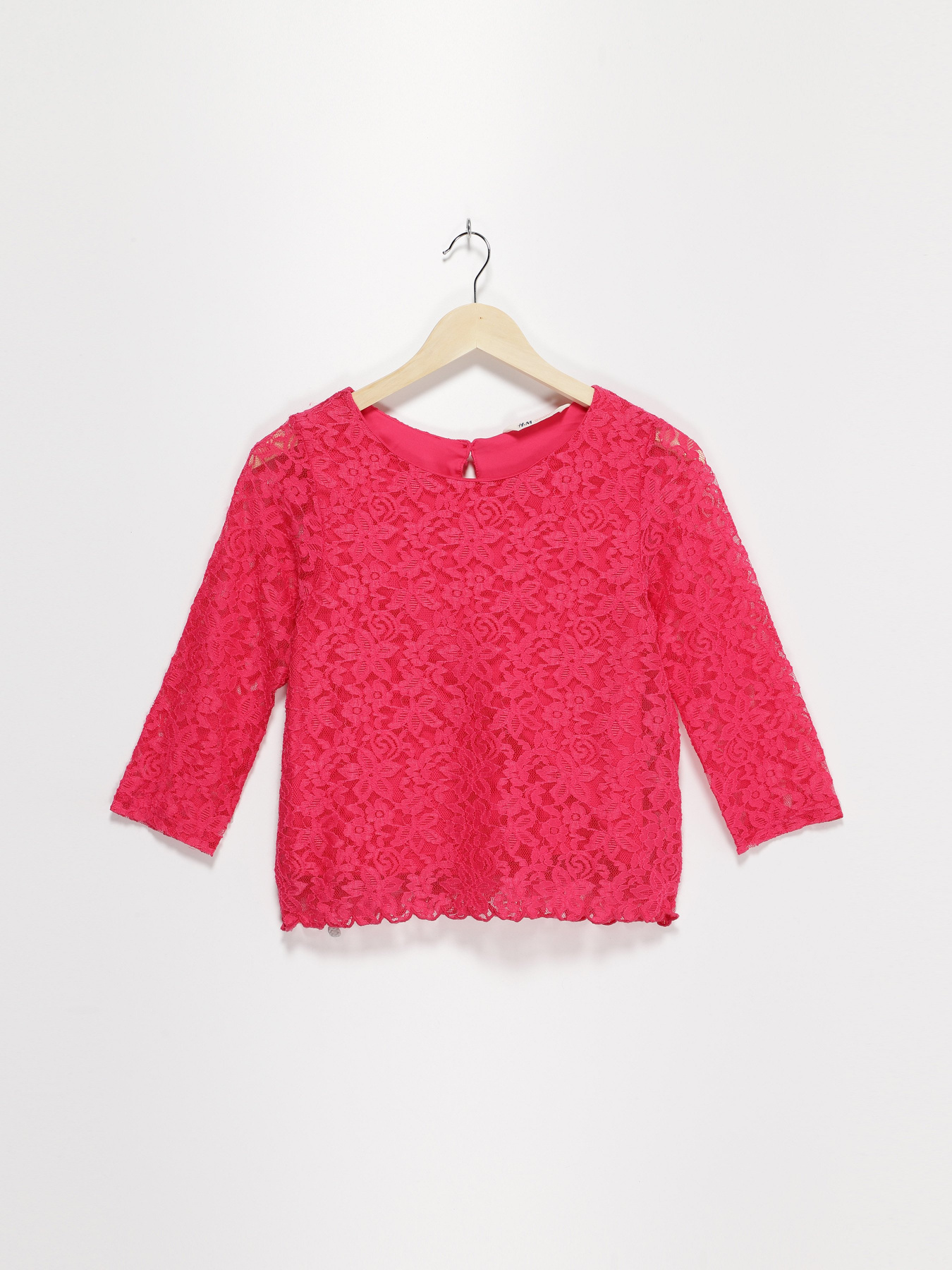 Блуза H&M модель 0318404_рожевий Фото