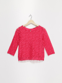 Блуза H&M модель 0318404_рожевий Фото