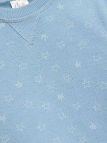 Світшот H&M модель 0397524_с.синій комб. Фото