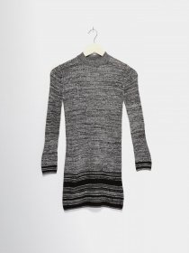 Платье мини H&M модель 0411701_сірий комб. Фото