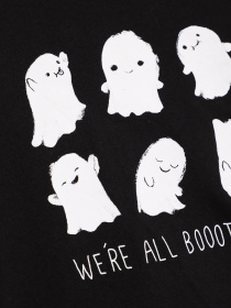 Лонгслив H&M модель 0414255_чорний з білим Фото