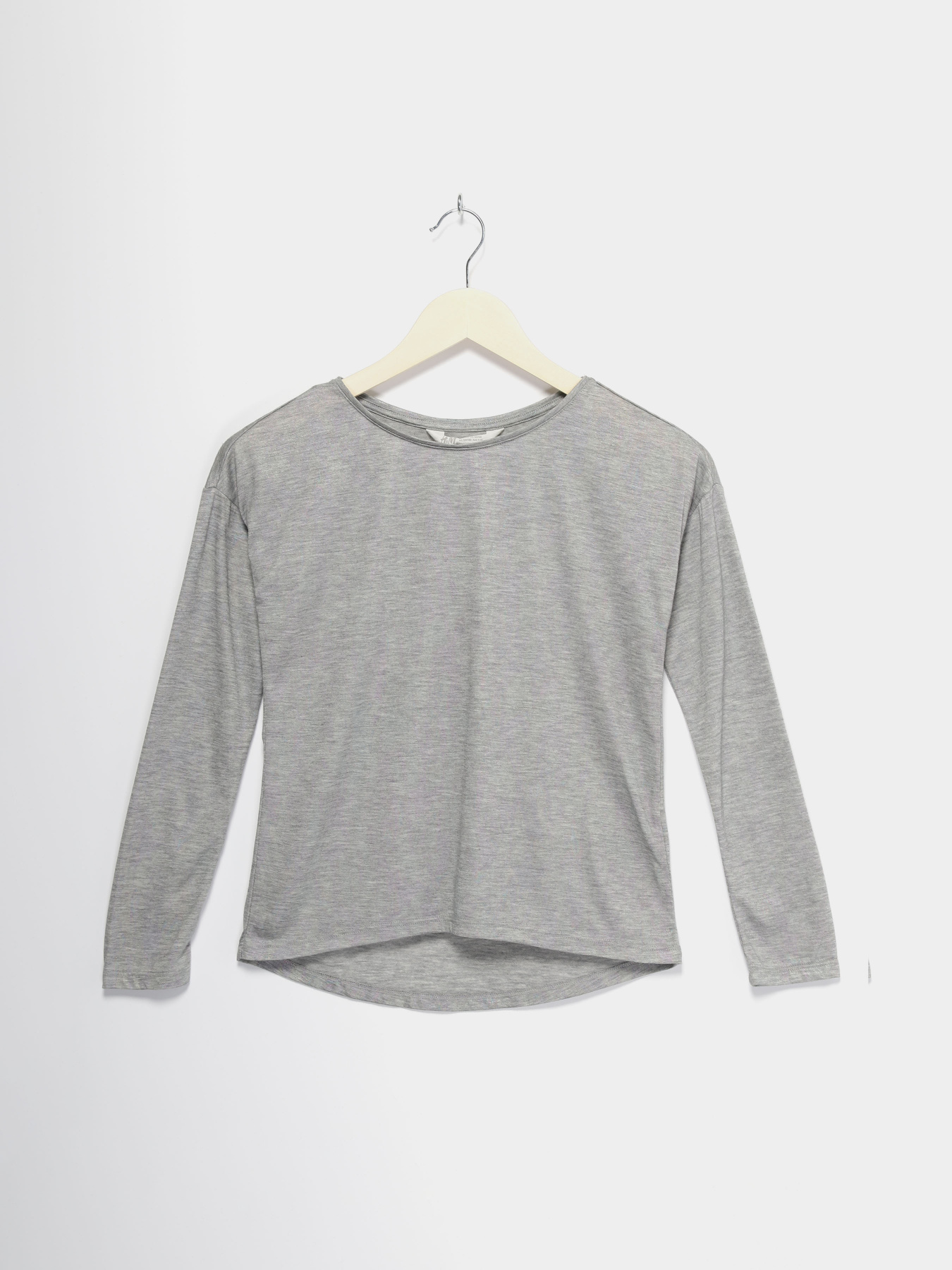 Лонгслив H&M модель 0423601_сірий Фото