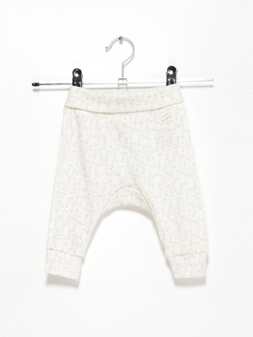 Брюки повседневные H&M модель 0827227_білий комб. Фото