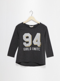 Лонгслив H&M модель 04517405_т.сірий Фото