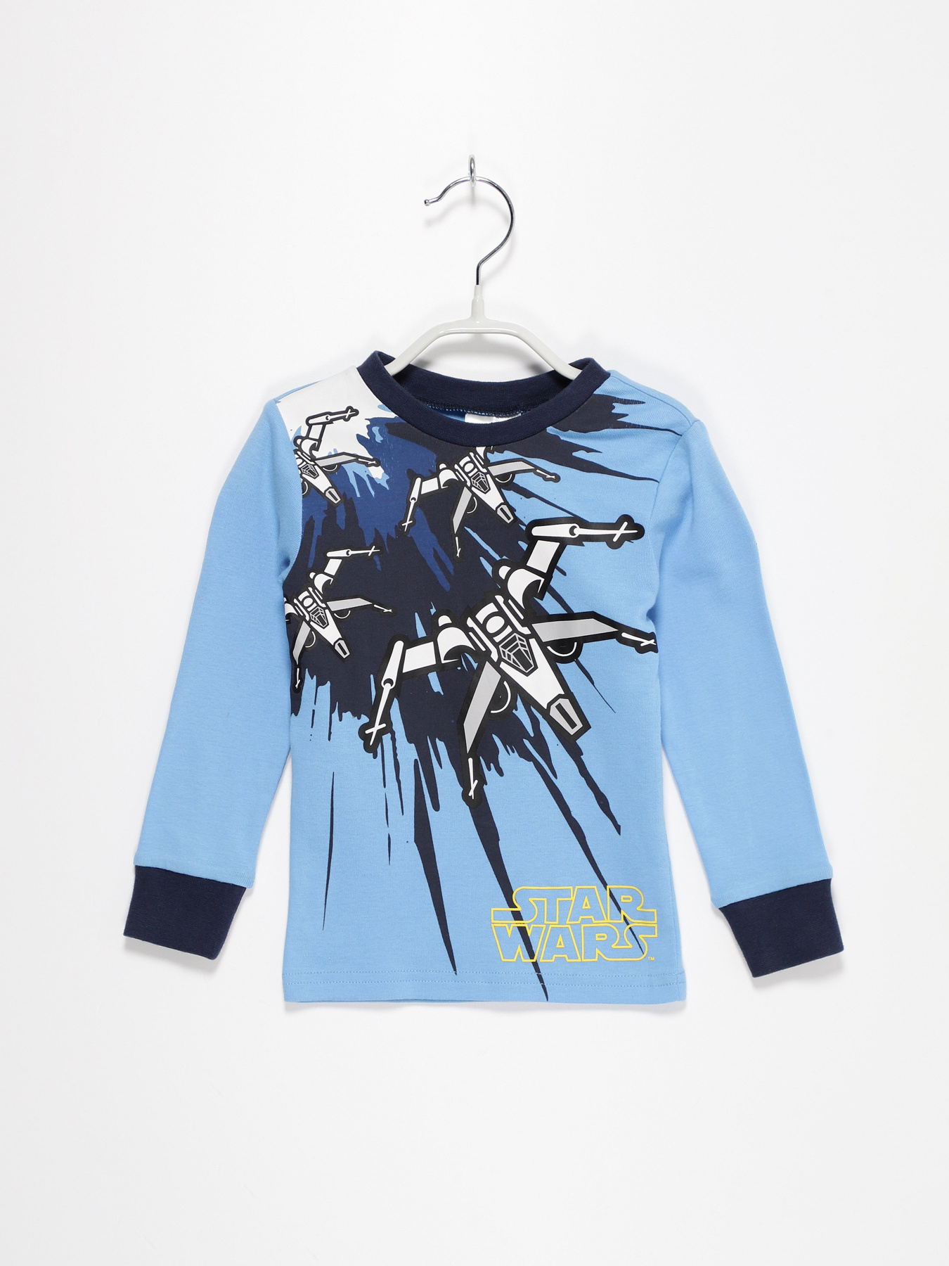 Лонгслив H&M модель 0485536_с.синій комб. Фото