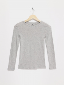 Лонгслив H&M модель 0493836_сірий Фото