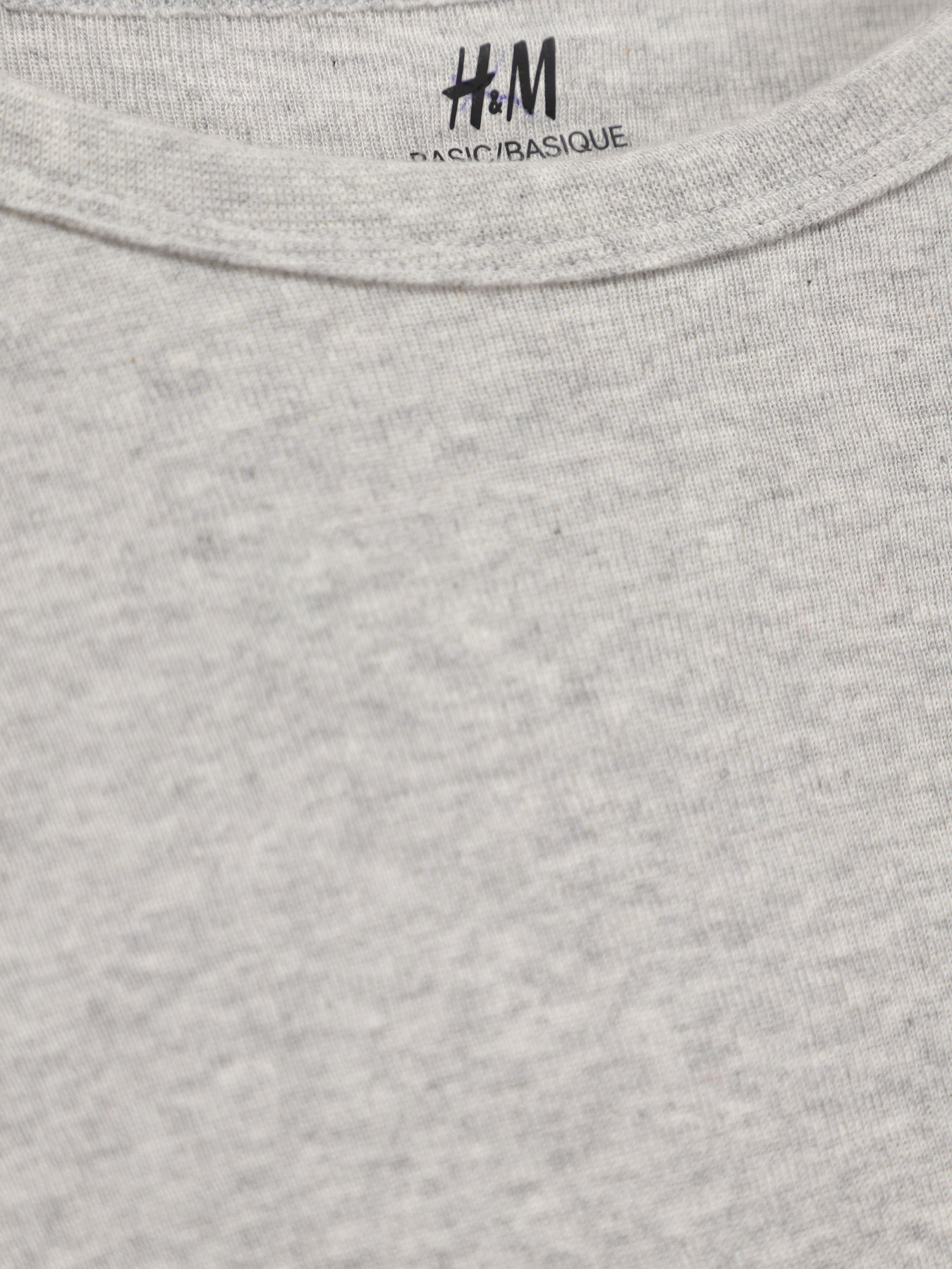 Лонгслив H&M модель 0493836_сірий Фото