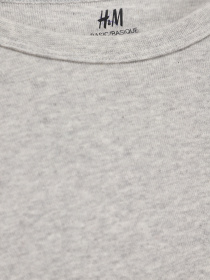 Лонгслив H&M модель 0493836_сірий Фото