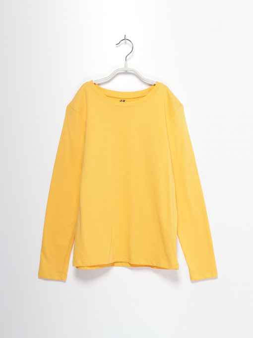 Лонгслів H&M модель 0503569_жовтий Фото
