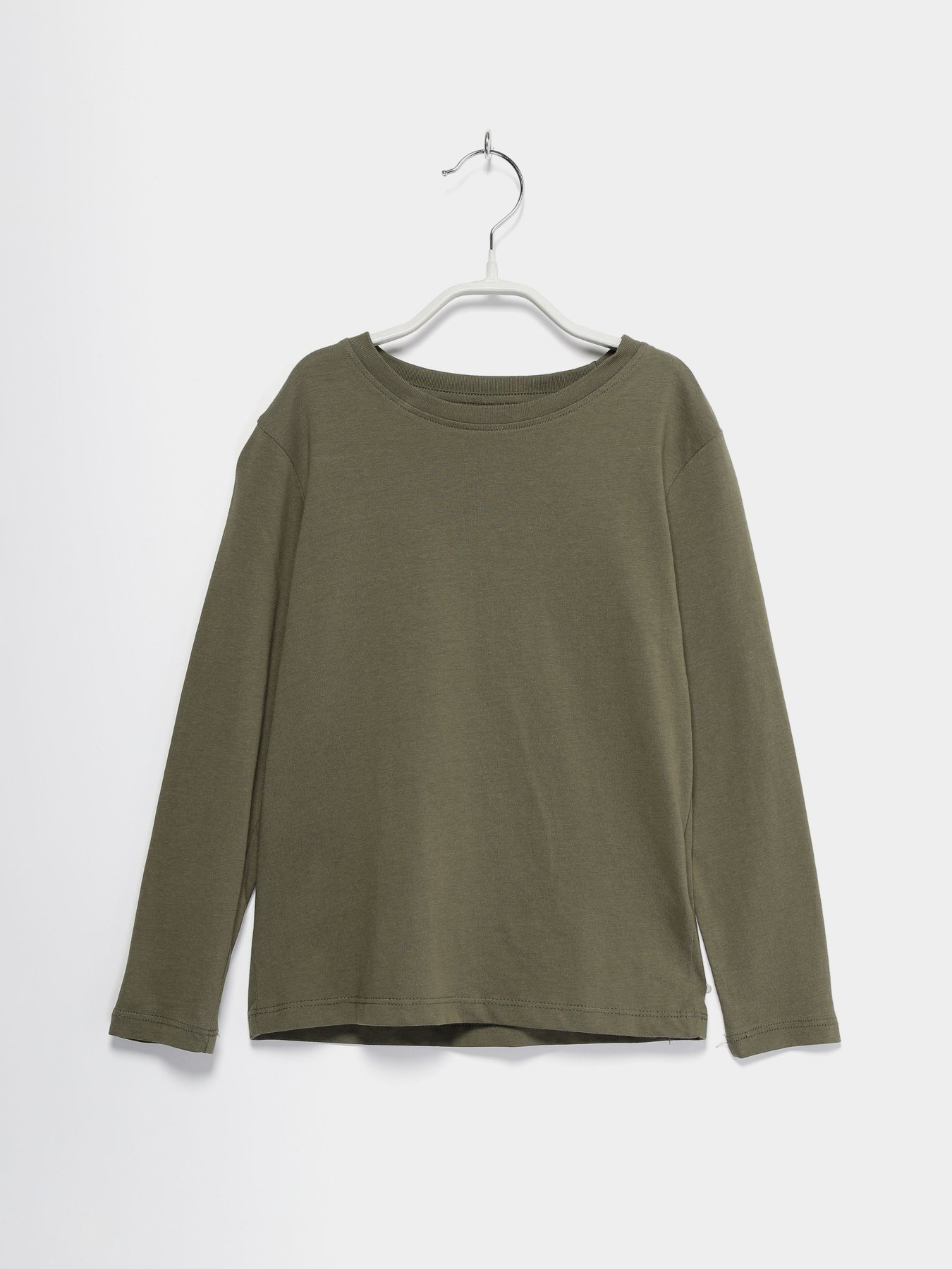 Лонгслів H&M модель 0503569_хакі Фото