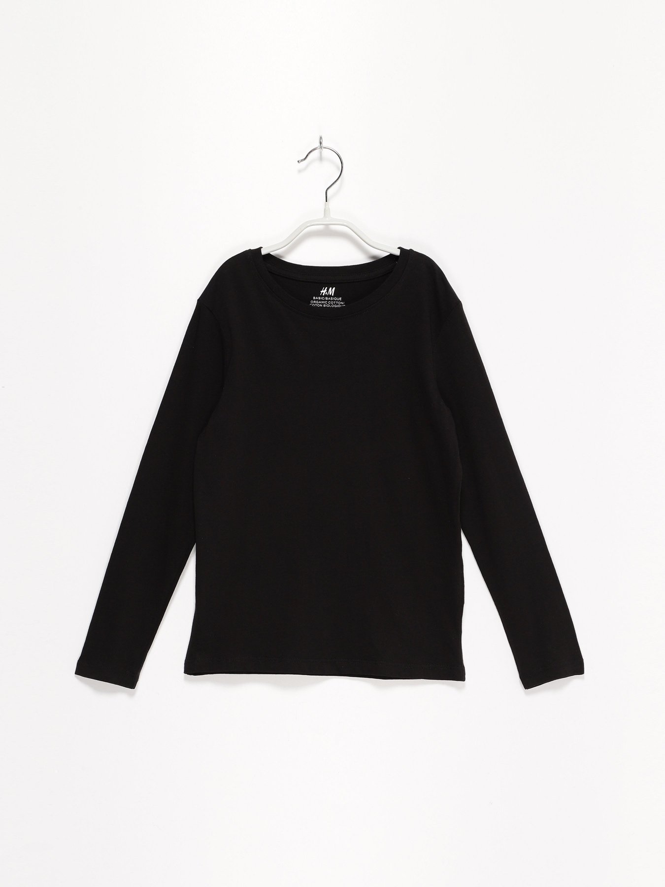 Лонгслів H&M модель 05035693_чорний з т.сірим Фото