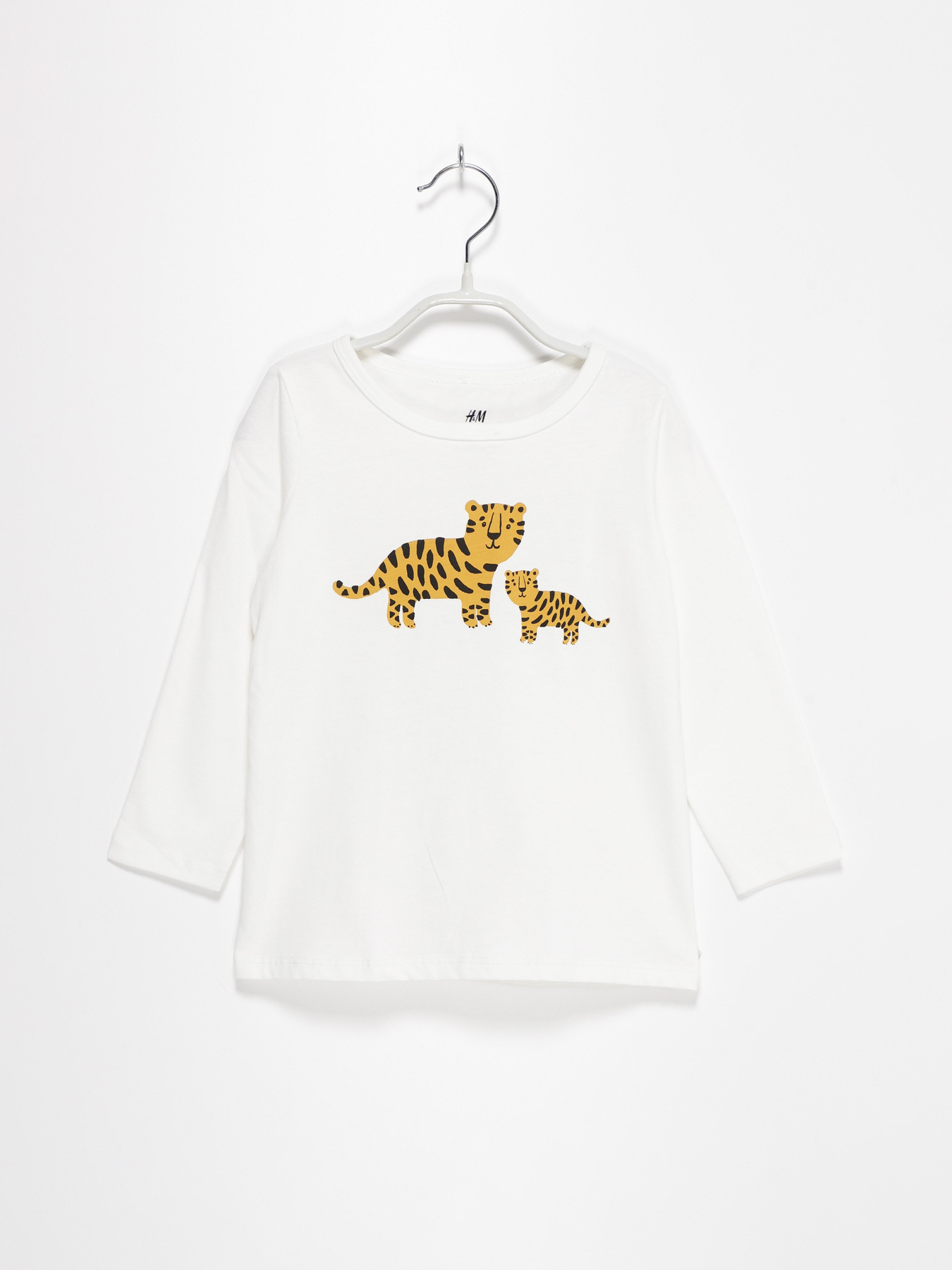 Лонгслив H&M модель 05236252_білий комб. Фото