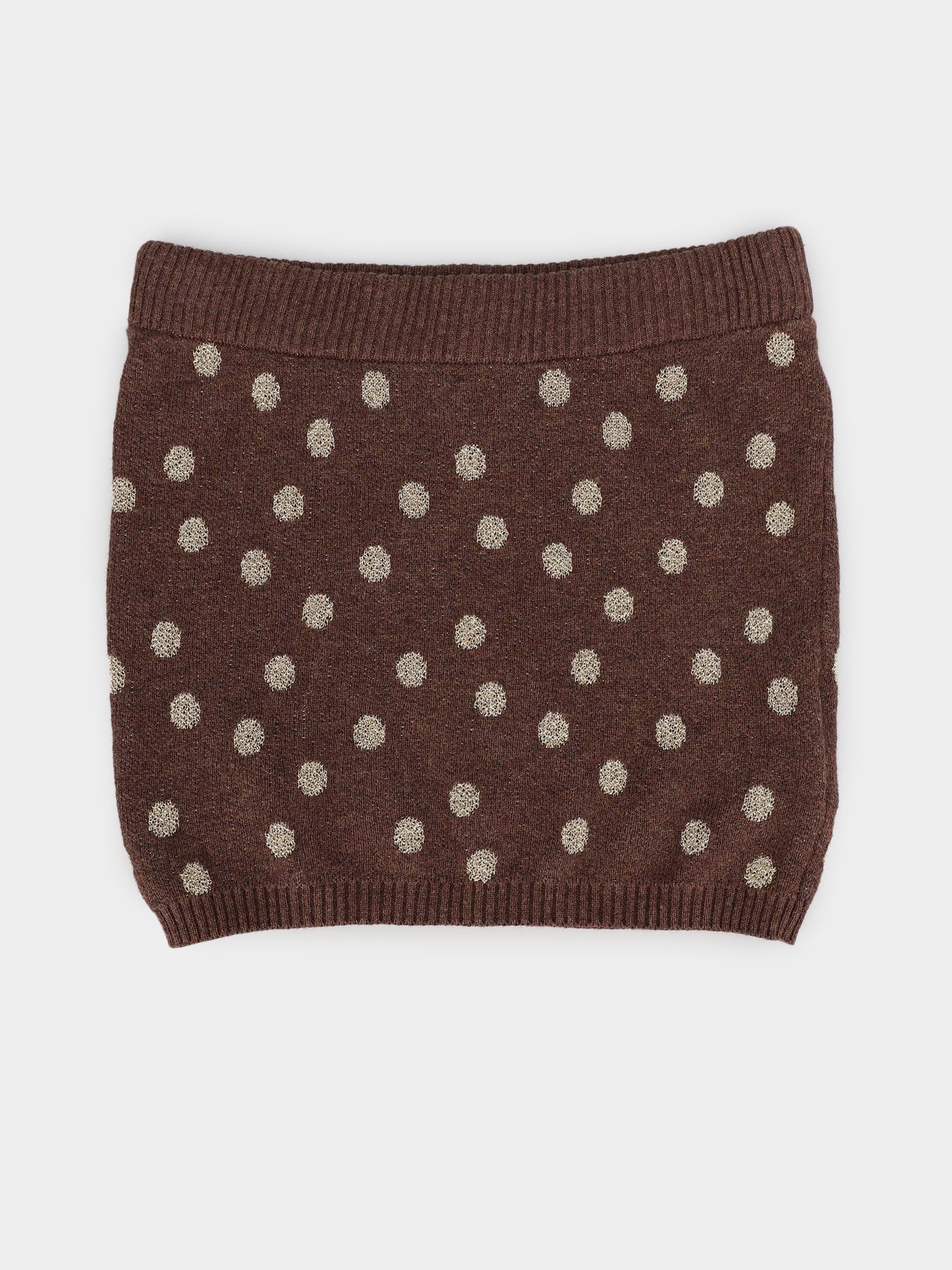 Юбка мини H&M модель 0531510_коричневий комб. Фото