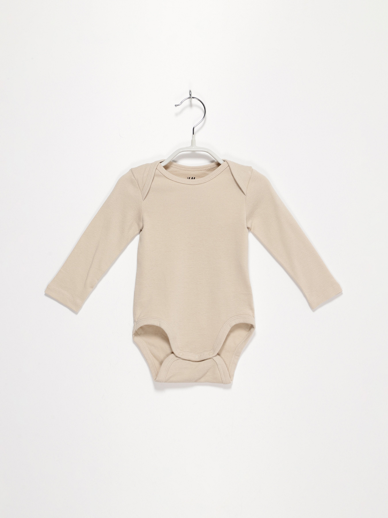 Боди для младенцев H&M модель 0533261_бежевий Боди для младенцев H&M модель 0533261_бежевий Фото