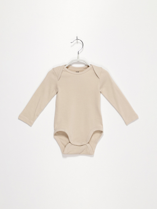 Боди для младенцев H&M модель 0533261_бежевий Фото